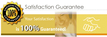 100% satisfaction guaranteed