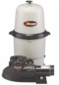 Hayward 100 square foot XStream Full-Flo Filter with 1 HP Power-Flo Matrix Pump 