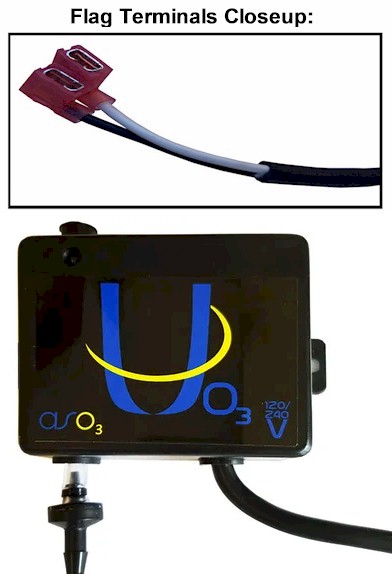 Ozonator with Flag Terminals 