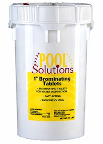1 inch Bromine Tablets - Pail 50 lbs