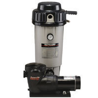 Hayward 25 square foot Perflex D.E. Filter with 1 HP Power-Flo Matrix Pump with Base Hose Kit 