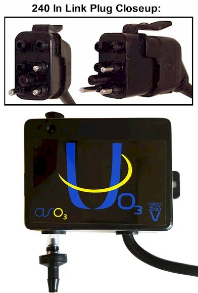 UO3 Ozonator with 240V In Link Plug