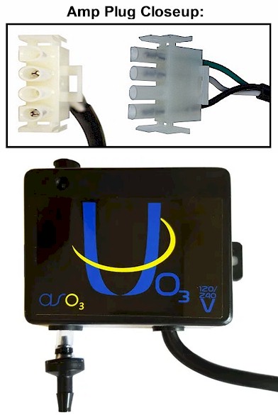 UO3 Ozonator with Amp Plug 