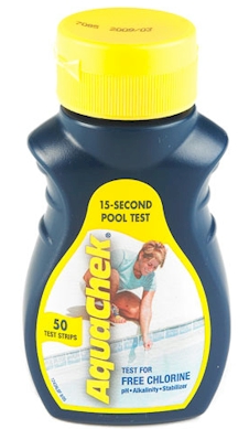 AquaChek Yellow: 4-1 Test Strips - Chlorine  50 strips