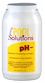 Pool Solutions PH decrease 12 lbs