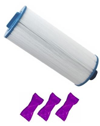 Pleatco PSG27.5P2 M Replacement Filter Cartridge with 3 Filter Washes