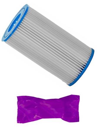 Spa Daddy SD 01449 Replacement Filter Cartridge with 1 Filter Wash