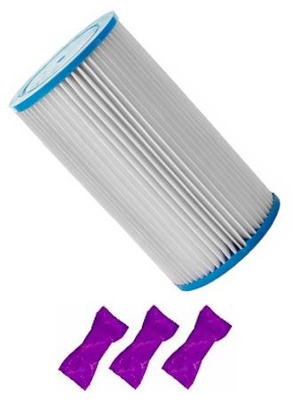 Pleatco PMS8TC Replacement Filter Cartridge with 3 Filter Washes