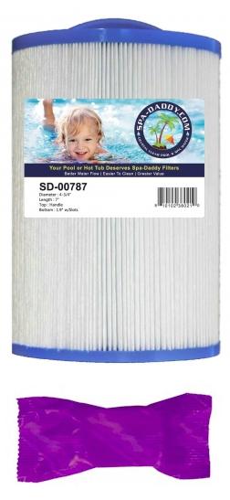Spa Daddy SD 01448 Replacement Filter Cartridge with 1 Filter Wash