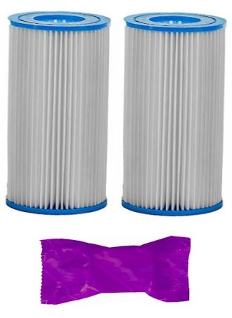 Pleatco PC7 PAIR Replacement Filter Cartridge with 1 Filter Wash