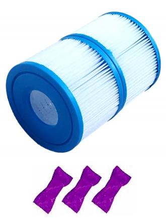 Pleatco PIN4PAIR Replacement Filter Cartridge with 3 Filter Washes
