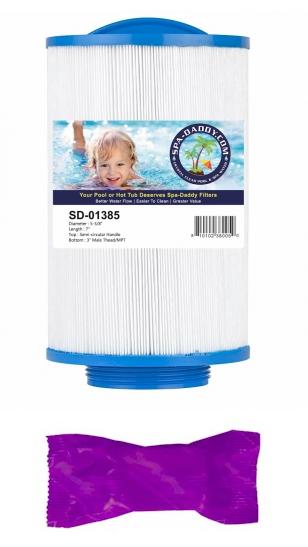 Spa Daddy SD 00356 Replacement Filter Cartridge with 1 Filter Wash